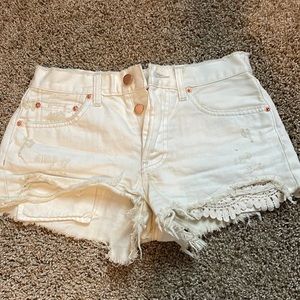 Free people off white Jean shorts